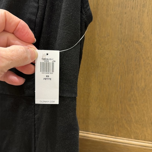 Old Navy Classic Black Midi Dress - Notched Neck Style in Blackjack - Picture 3 of 8